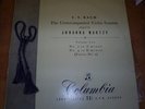 COLUMBIA 33CX1287 (BLUE/GOLD LABEL) JOHANNA MARTZY - BACH UNACCOMPANIED VIOLIN