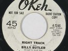 BILLY BUTLER “Right Track” northern soul 45 demo on OKEH superb HEAR