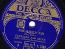 CLASSIC FLANAGAN & ALLEN 78 RUN RABBIT RUN /HANG OUT WASHING ON SIEGFRIED LINE E