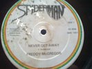 12 INCH NEVER GET AWAY FREDDIE MCGREGOR SPIDERMAN KILLER ROOTS RARE