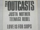 THE OUTCASTS: Just Another Teenage Rebel OG KBD punk 7