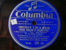 Vieuxtemps Violin Conc. Alfred Dubois Columbia 78rpm x2