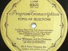 VICTOR PROGRAM TRANSCRIPTION Paul Whiteman & Orchestra Mildred Bailey L-16002