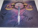 TOTO 1st Album 1978 VINYL LP - Steve Lukather & Steve Porcaro Autograph / SIGNED