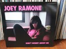 JOEY RAMONE don't worry about me Lp PINK MARBLED VINYL 1st Press Ramones PUNK