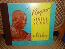 COUNTRY BLUES LEADBELLY BOOK SET NEGRO SINFUL SONGS