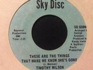 TIMOTHY WILSON - These Are The Things -- SKY DISC -- northern soul 45