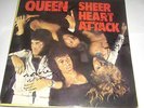 QUEEN - SHEER HEART ATTACK - LP SLEEVE (SIGNED)