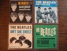 beatles-4 VINTAGE & RARE PICTURE SLEEVES+wax atco,vj,mgm,cap.