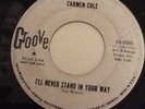 CARMEN COLE-I,LL NEVER STAND IN YOUR WAY