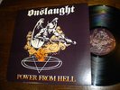 LP   ONSLAUGHT   Power From Hell       metal   VG++/M-  insert