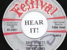 DOO WOP 45 The Cyclones (Festival 25003) Say What?/Give Me Love     PROMO?