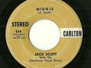 Rockabilly  STEREO  45 - JACK SCOTT  Midgie  'Hear Now