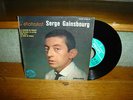 RARE 45T FRENCH EP SERGE GAINSBOURG LA CHANSON DE PREVERT +3 ORIGINAL
