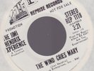 Orig WL Promo THE JIMI HENDRIX EXPERIENCE The Wind Cries Mary 45 mono/stereo EX
