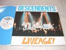 DESCENDENTS / Liveage BLUE VINYL LP RARE + FLYER / ALL BAD RELIGION NOFX
