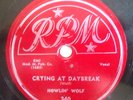 HOWLIN WOLF-RPM BLUES 78-PASSING BY BLUES /CRYING AT DA