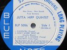 JUTTA HIPP QUIN New Faces, Sounds From Germany 10” LP Blue Note 5056 RECORD ONLY