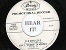 Billy Crash Craddock ROCKABILLY/TEEN 45 (Mercury PROMO 71862) Ole King Cole