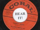 Johnny Burnette Trio ROCKABILLY 45 (Coral 61719) Honey Hush/The Train Kept...