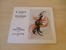 MICHAELA PAQUE-SWEERTS/ ERARD SKUTNIK French Private Piano/violin 60's LP