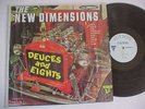 The New Dimensions, Deuces and Eights, Ford hot rod LP, cover M-,  vinyl VG++