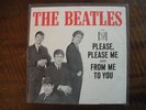 beatles-VINTAGE PICTURE SLEEVE-PLEASE,PLEASE ME+vinyl  EX.