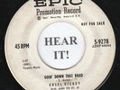 ROCKABILLY 45 Ersel Hickey (Epic PROMO 9278) Goin Down That Road/Lovers' Land