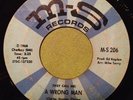 Tony Clarke northern soul 45 (They Call Me) A Wrong Man / No Sense of Direction