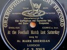 MARK SHERIDAN - At the FOOTBALL MATCH last Saturday  1905 - MUSIC HALL 10