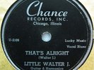 LITTLE WALTER J. CHANCE 1116 THAT'S ALRIGHT BLUES HARMO