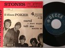 ROLLING STONES - DISCO POKER - EP 45 ITALY 1965  RED