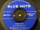 RARE Jazz/Bop 45 EP Miles Davis BLUE NOTE 204 3 Songs/No Pic Sleeve