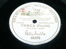 78T NELLIE MELBA GRAMOPHONE / TOSCA PUCCINI 053115