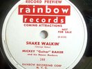 MICKEY BAKER-RAINBOW 78-SHAKE WALKIN' /GREASY SPOON
