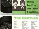 THE BEATLES DANISH I FEEL FINE EP 45+PS GEOS 225 ODEON 1964
