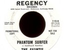 THE AVANTIS Phantom Surfer on Regency Promo Surf Teen Rocker 45 Hear