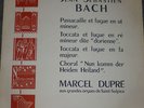 MARCEL DUPRE plays BACH / LUMEN