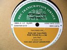 VAN DER GRAAF GENERATOR BBC TRANSCRIPTION DISC No.362 IN STEREO