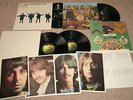 Three Vinyl UK LPs by The Beatles-Help;Sgt Pepper;White Album