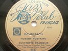 78 T  JAZZ CLUB FRANCAIS HUBERT ROSTAING BRUXELLES + 1 QUINTETTE FRANCAIS