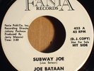 Rare Orig '68 Fania Latin Soul Promo / Joe Bataan - Subway Joe b/w Nuevo Jala
