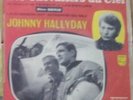 45 tours johnny hallyday  les chevaliers du ciel pochette rouge très bon état