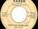 THE CAPITOLS Don't Say Maybe NORTHERN SOUL 45 on KAREN 1536