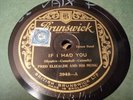 FRED ELIZALDE MUSIC If I Had You / NI BRUNSWICK ENGLISH 3948