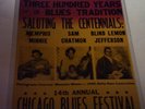 14th CHICAGO BLUES FESTIVAL boxer poster MEMPHIS MINNIE, BLIND LEMON JEFFERSON