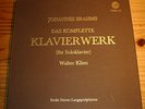 Walter KLIEN Brahms Complete Works for Solo Piano 6-LP-Box VOX