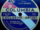 PERCY GRAINGER    Grainger Grieg Liszt    2 records COLUMBIA BANNER 1921