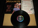 MEGADETH*WAKE UP DEAD* UK 1987 PROMO 12 INCH + DETH CERTIFICATE