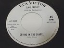 ELVIS PRESLEY   CRYING IN THE CHAPEL   1965 RCA 447-0643   WHITE LABEL PROMO